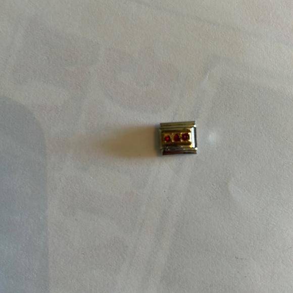 ZOPPINI (nomination) 2/$25 RED CRYSTAL deco bracelet link - Picture 3 of 7